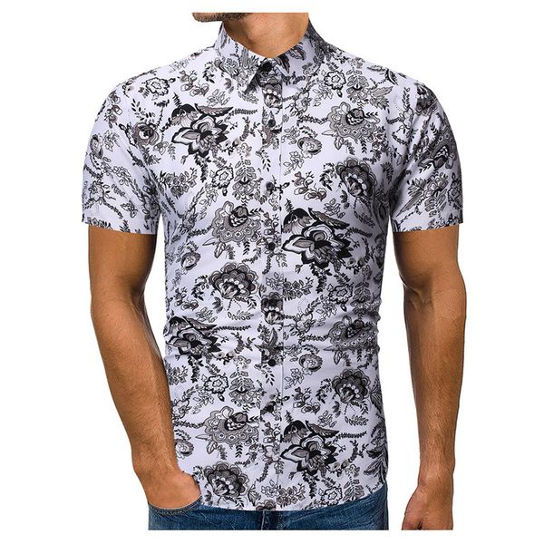 2020 summer printed shirt for men short sleeve casual cotton printing hawaiian shirt blouse slim fit ropa hombre, White;black
2020 summer printed shirt for men short sleeve casual cotton printing hawaiian shirt blouse slim fit ropa hombre, White;black