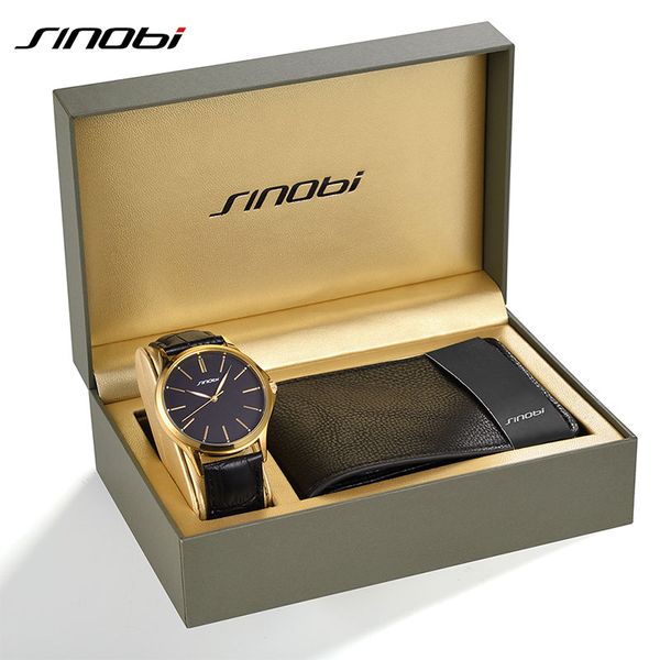 sinobi brand men's quartz wallet watch set 7mm ultra-thin round dial quartz wristwatch genuine leather strap watches, Slivery;brown
sinobi brand men's quartz wallet watch set 7mm ultra-thin round dial quartz wristwatch genuine leather strap watches, Slivery;brown