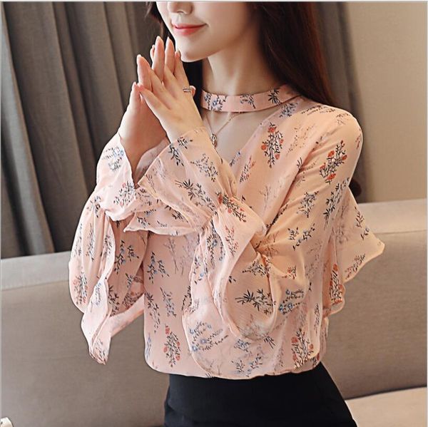 elegant women blouses new long sleeve lap loral blouse flare sleeve fashion v-neck sweet kawaii chiffon shirt women, White
elegant women blouses new long sleeve lap loral blouse flare sleeve fashion v-neck sweet kawaii chiffon shirt women, White