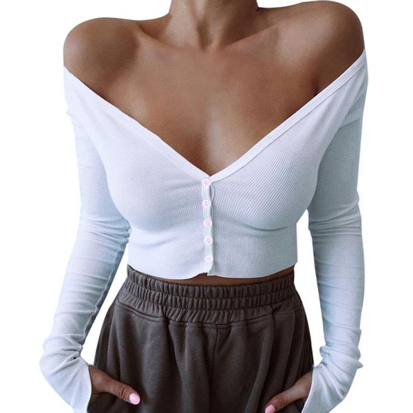 littlerassa women long sleeve crop deep v neck basic solid t shirt casual off shoulder tee summer autumn clothes, White
littlerassa women long sleeve crop deep v neck basic solid t shirt casual off shoulder tee summer autumn clothes, White
