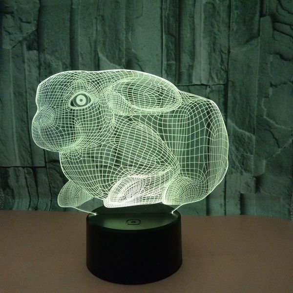foreign trade new pattern rabbit 3d small night-light colorful touch remote control led vision lamp gift 3d small desk lamp
foreign trade new pattern rabbit 3d small night-light colorful touch remote control led vision lamp gift 3d small desk lamp