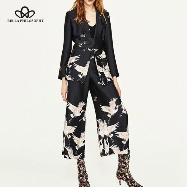 heydress 2019 new casual women summer autumn birds print kimono style long sleeve coat set wide leg suits, Black;brown
heydress 2019 new casual women summer autumn birds print kimono style long sleeve coat set wide leg suits, Black;brown