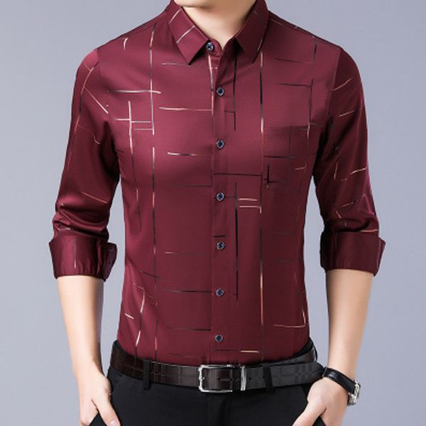 2020 new men's summer striped print shirt long sleeve man vintage shirt smart casual male turn-down collar shirts man koszula, White;black
2020 new men's summer striped print shirt long sleeve man vintage shirt smart casual male turn-down collar shirts man koszula, White;black