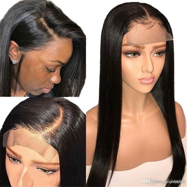 brazilian wig 4*4 straight lace closure wig lace front human hair wigs pre-plucked with +wig net, Black
brazilian wig 4*4 straight lace closure wig lace front human hair wigs pre-plucked with +wig net, Black