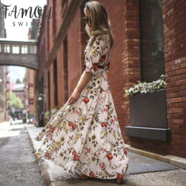 dress women 2020 new women's summer boho floral long dress half sleeve o-neck high waist loose floral print dress vestidos, Black;gray
dress women 2020 new women's summer boho floral long dress half sleeve o-neck high waist loose floral print dress vestidos, Black;gray