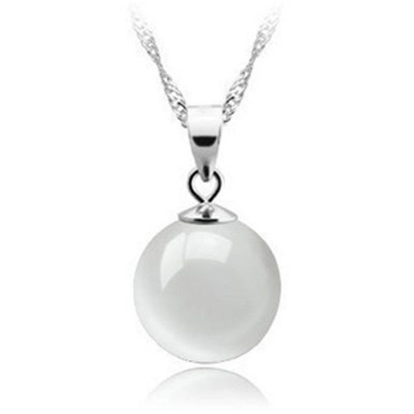 925 sterling silver necklace natural round ball white opal pendant chain necklace
925 sterling silver necklace natural round ball white opal pendant chain necklace