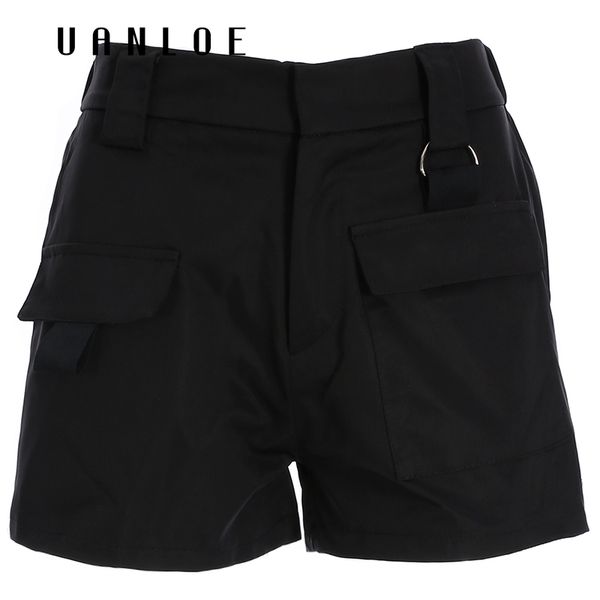 women's shorts woman high waist summer casual zipper pocket cotton solid loose short feminino straight, White;black
women's shorts woman high waist summer casual zipper pocket cotton solid loose short feminino straight, White;black