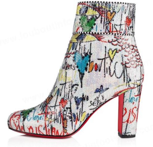 elegant moulamax women's ankle boot chunky heel graffiti leather red bottom boots ladies famous red sole booties, Black
elegant moulamax women's ankle boot chunky heel graffiti leather red bottom boots ladies famous red sole booties, Black