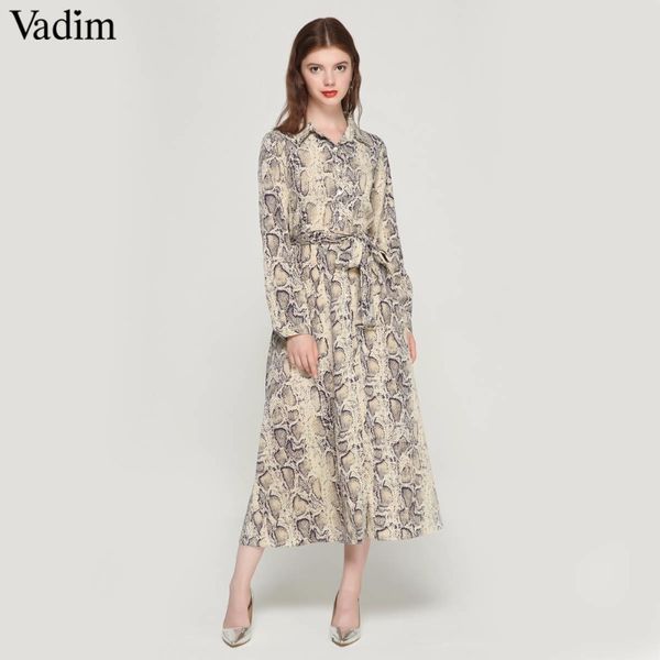 vadim women snake skin pattern maxi dresses ankle length long dress bow tie sashes long sleeve casual chic vestidos qa472, Black;gray
vadim women snake skin pattern maxi dresses ankle length long dress bow tie sashes long sleeve casual chic vestidos qa472, Black;gray
