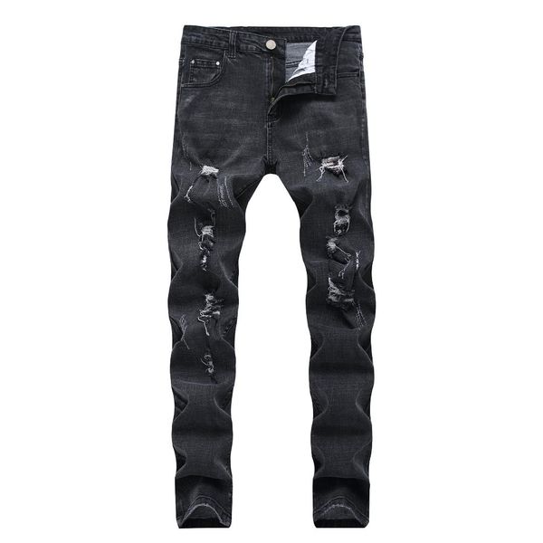 cross border supply of goods men with holes slim fit elasticity jeans black with holes wish amazon jeans, Blue
cross border supply of goods men with holes slim fit elasticity jeans black with holes wish amazon jeans, Blue