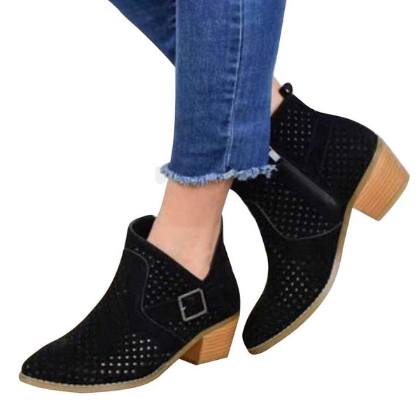 vogue ankle boots chunky women boots short square heels round toe zippers boot autumn and winter ladies shoes 35-53, Black
vogue ankle boots chunky women boots short square heels round toe zippers boot autumn and winter ladies shoes 35-53, Black