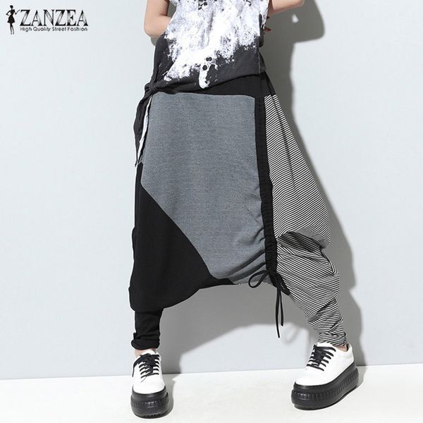 znazea урожай лоскутная шаровары женщины повседневная эластичный пояс багги длинные широкий ноги брюки 2019 мода drop-промежность pantalon, Black;white
znazea урожай лоскутная шаровары женщины повседневная эластичный пояс багги длинные широкий ноги брюки 2019 мода drop-промежность pantalon, Black;white