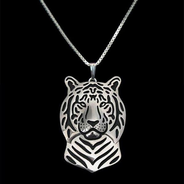 jewelry animal tiger shaped necklaces tiger head pendant necklaces for women drop shipping, Silver
jewelry animal tiger shaped necklaces tiger head pendant necklaces for women drop shipping, Silver