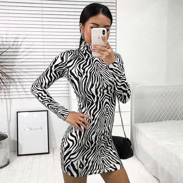 fantoye zebra pattern print dresses women 2018 long sleeve winter autumn turtleneck short mini party club bodycon dress, Black;gray
fantoye zebra pattern print dresses women 2018 long sleeve winter autumn turtleneck short mini party club bodycon dress, Black;gray