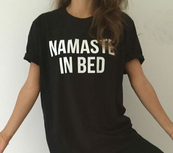namaste in bed letters print women t shirt cotton casual funny shirt for lady black tee hipster z-255, White
namaste in bed letters print women t shirt cotton casual funny shirt for lady black tee hipster z-255, White