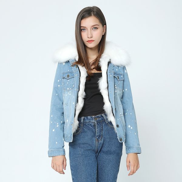 brand 2021 fur large real coat women holes raccoon thick collar winter autumn denim real jacket jacket fox fur and warm liner flhpq, Black
brand 2021 fur large real coat women holes raccoon thick collar winter autumn denim real jacket jacket fox fur and warm liner flhpq, Black