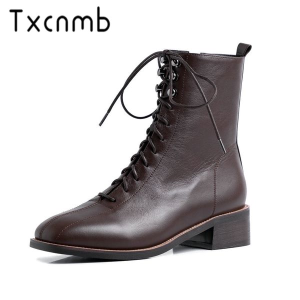 txcnmb zipper platform winter boots women genuine leather fashion punk shoes lace up white black ankle boots for ladies 
txcnmb zipper platform winter boots women genuine leather fashion punk shoes lace up white black ankle boots for ladies