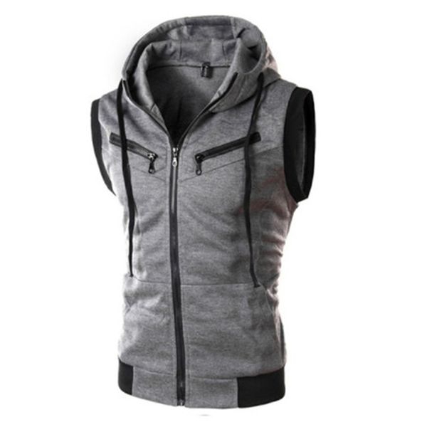 male casual pocket vest for summer men solid shooting outerwear zipper waistcoat sleeveless jacket, Black;white
male casual pocket vest for summer men solid shooting outerwear zipper waistcoat sleeveless jacket, Black;white