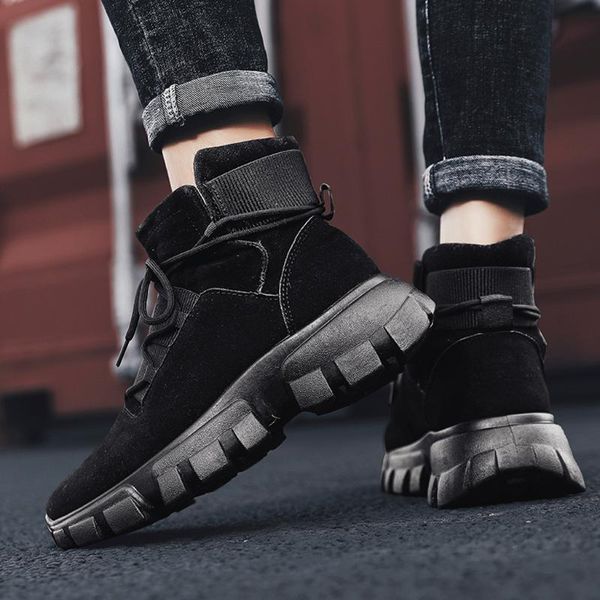 shoes men new fashion boots winter men's retro high-casual boots wild thick-soled slip-on tooling shoes men's shoes#g3, Black
shoes men new fashion boots winter men's retro high-casual boots wild thick-soled slip-on tooling shoes men's shoes#g3, Black