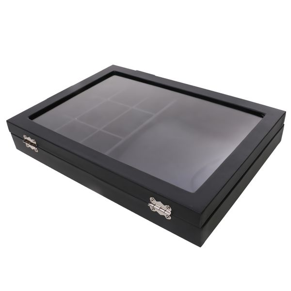 black leather necklace bracelet jewelry retail display tray box organizer2, Black;white
black leather necklace bracelet jewelry retail display tray box organizer2, Black;white