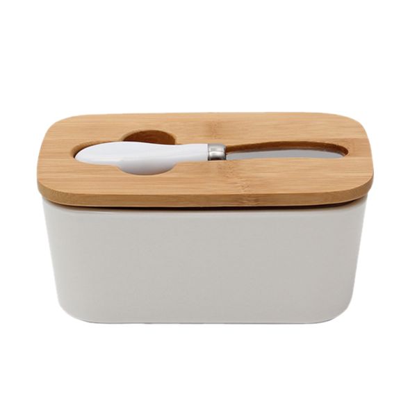 nordic style sealing butter box wood lid storage tray container keeper with ceramic knife
nordic style sealing butter box wood lid storage tray container keeper with ceramic knife