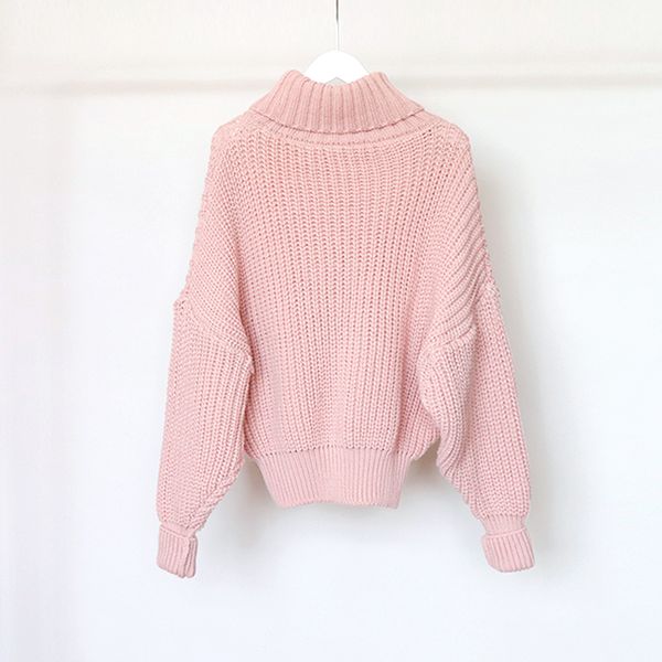 women's sweater turtleneck winter clothes women oversized sweater poluver large thick knitting korean style women, White;black
women's sweater turtleneck winter clothes women oversized sweater poluver large thick knitting korean style women, White;black
