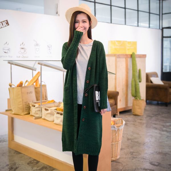 autumn models new long paragraph loose women's thick section winter big size cardigan women's sweater, White
autumn models new long paragraph loose women's thick section winter big size cardigan women's sweater, White