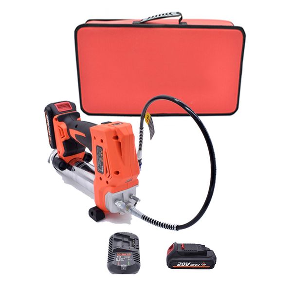 20v cordless 450ml brushless electric grease gun with 2 batteries and charger return
20v cordless 450ml brushless electric grease gun with 2 batteries and charger return