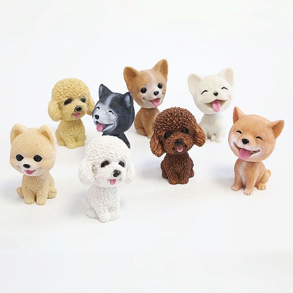 2020 shaking head dog ornament resin cute nodding decoration gift for car interior home room
2020 shaking head dog ornament resin cute nodding decoration gift for car interior home room