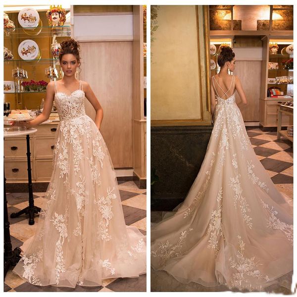 organza spaghetti straps wedding dresses vestido de noiva gorgeous applique a line garden bride dress princess wedding gowns robe de ma, White
organza spaghetti straps wedding dresses vestido de noiva gorgeous applique a line garden bride dress princess wedding gowns robe de ma, White