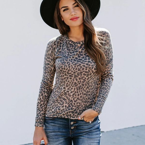 fashion women long sleeve leopard blouse o neck shirts ladies party streetwear blusas femininas elegante plus size, White
fashion women long sleeve leopard blouse o neck shirts ladies party streetwear blusas femininas elegante plus size, White
