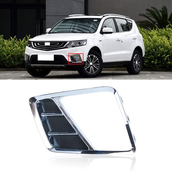 

capqx for geely vision x6 suv 16 emgrand x7 chrome front bumper fog light frame decorative lid fog lamp trim cover garnish hood