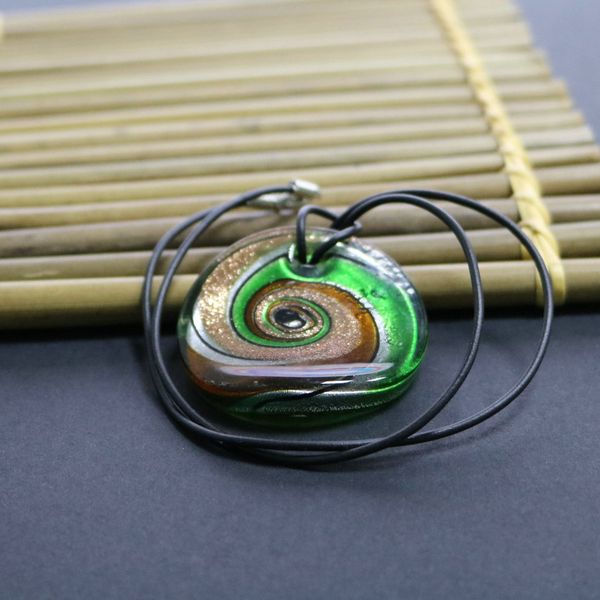 unique spiral sands round glass necklace sweater pendant multi-colored chosen, Silver
unique spiral sands round glass necklace sweater pendant multi-colored chosen, Silver