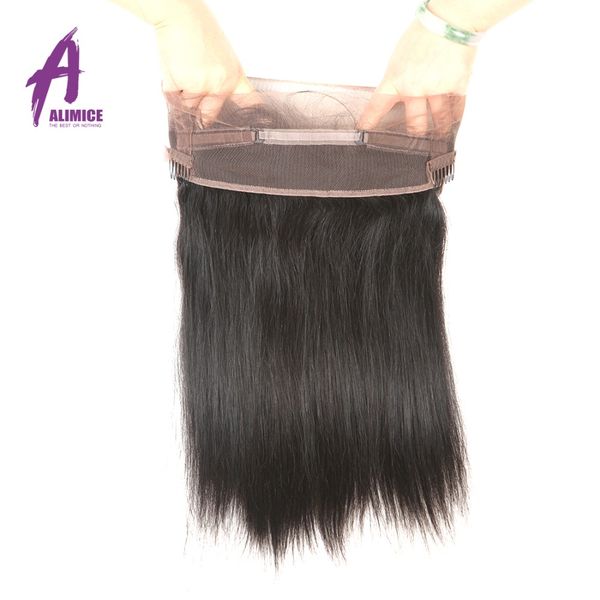 alimice pre plucked 360 lace frontal with baby hair 100% peruvian non-remy human hair straight natural hairline natural color, Black;brown
alimice pre plucked 360 lace frontal with baby hair 100% peruvian non-remy human hair straight natural hairline natural color, Black;brown