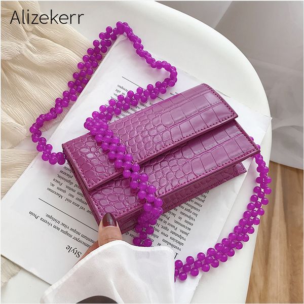beads chain shoulder bag women crocodile pattern beading mini stone pattern small square crossbody bags purses ladies fashion
beads chain shoulder bag women crocodile pattern beading mini stone pattern small square crossbody bags purses ladies fashion