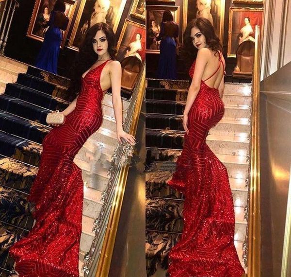 red prom dresses 2019 mermaid full sequins backless holidays graduation wear evening party gowns custom made plus size, Black
red prom dresses 2019 mermaid full sequins backless holidays graduation wear evening party gowns custom made plus size, Black