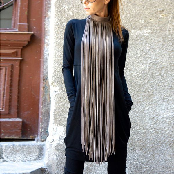 yd&ydbz new tassel long necklace for women leather jewelry bohemia punk style red orange yellow blue pendant necklace jewellery, Silver
yd&ydbz new tassel long necklace for women leather jewelry bohemia punk style red orange yellow blue pendant necklace jewellery, Silver