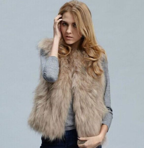 new winter women's faux fox fur vest short furry shaggy woman fake fur vest fashion plus size fur vests high quality, Black
new winter women's faux fox fur vest short furry shaggy woman fake fur vest fashion plus size fur vests high quality, Black