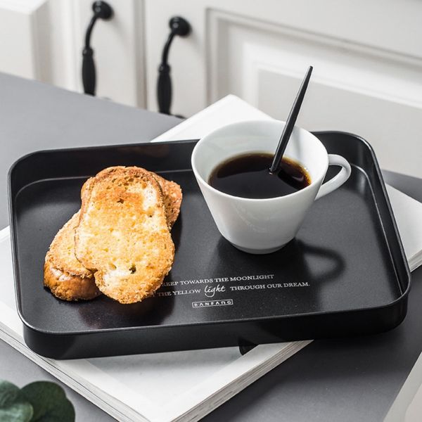 black storage tray serving tray with coating jewelry decorative deskcosmetic sundries organizer easy to clean
black storage tray serving tray with coating jewelry decorative deskcosmetic sundries organizer easy to clean