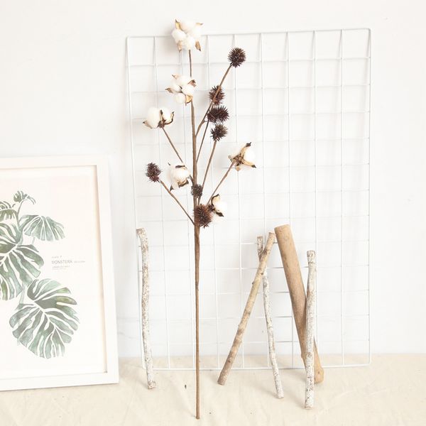 6 heads simulation cotton branches dried flower artificial plants home road lead plants wedding wall decoration fake flower
6 heads simulation cotton branches dried flower artificial plants home road lead plants wedding wall decoration fake flower