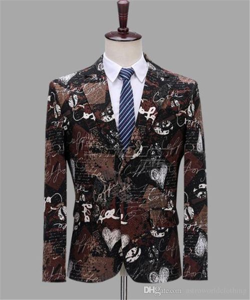 mens designer blazers v neck single breasted club printed mens stage costume male apparel, White;black
mens designer blazers v neck single breasted club printed mens stage costume male apparel, White;black