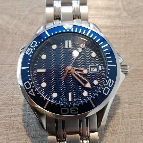 luxury mens watch men professional 300m james bond 007 blue dial automatic movement watch steel band men s watches master wristwatches, Slivery;brown
luxury mens watch men professional 300m james bond 007 blue dial automatic movement watch steel band men s watches master wristwatches, Slivery;brown