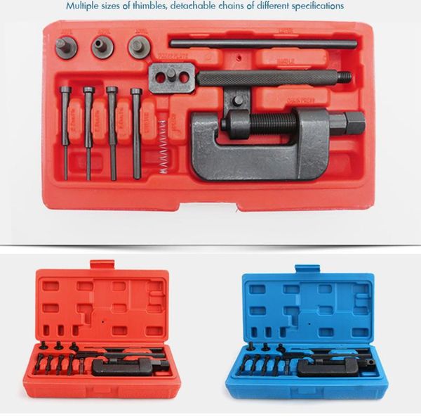 chain breaker set with carrying case professional chain cutter and riveter removal repair tool for motorcycle, bike, atv
chain breaker set with carrying case professional chain cutter and riveter removal repair tool for motorcycle, bike, atv