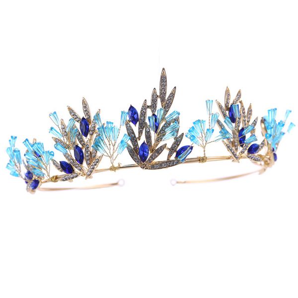 fashion gold blue crystal leaf bridal tiaras crown princess crown for wedding hair accessories prom show girl women hair jewelry, Golden;white
fashion gold blue crystal leaf bridal tiaras crown princess crown for wedding hair accessories prom show girl women hair jewelry, Golden;white