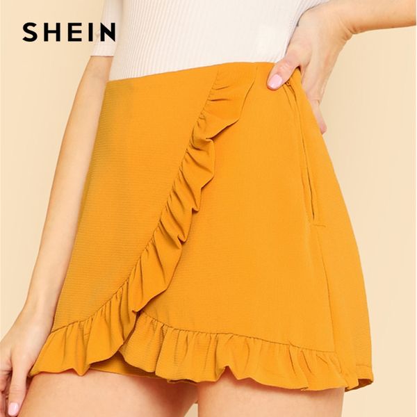 shein ginger ruffle trim overlap skort vacation mid waist zipper shorts women autumn highstreet beach boho party shorts, White;black
shein ginger ruffle trim overlap skort vacation mid waist zipper shorts women autumn highstreet beach boho party shorts, White;black