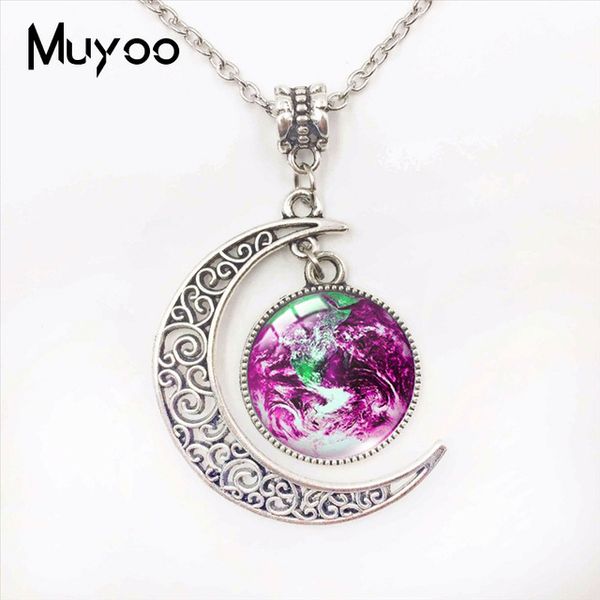 earth planet galaxy nebula moon pendants hand craft charming galaxy nebula space planet glass dome moon necklace, Silver
earth planet galaxy nebula moon pendants hand craft charming galaxy nebula space planet glass dome moon necklace, Silver