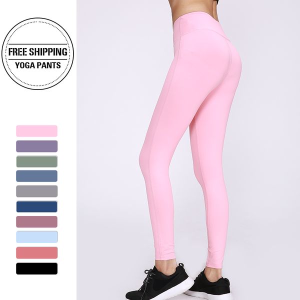 women yoga pants high fitness elastic sport leggings tights slim running sportswear training trousers solid color 2020 new, White;red
women yoga pants high fitness elastic sport leggings tights slim running sportswear training trousers solid color 2020 new, White;red