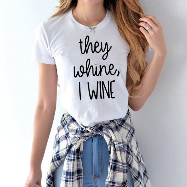 They Whine I Wine T Shirt Women Tops Design Shirts Woman T-Shirt Plus Size Tee Shirt Polyester Solid T-shirt Woman
They Whine I Wine T Shirt Women Tops Design Shirts Woman T-Shirt Plus Size Tee Shirt Polyester Solid T-shirt Woman