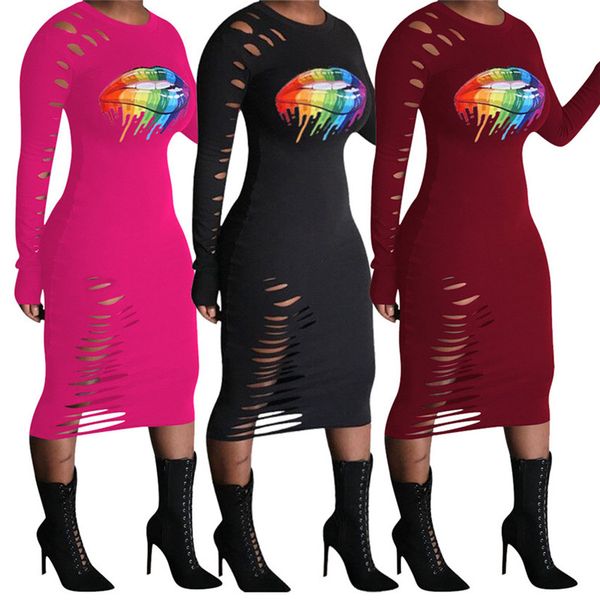 women rainbow lips dresses rippled holes long sleeve dress casual lady bodycon dresses skinny slim dress club wear party cloth e22611, Black;gray
women rainbow lips dresses rippled holes long sleeve dress casual lady bodycon dresses skinny slim dress club wear party cloth e22611, Black;gray