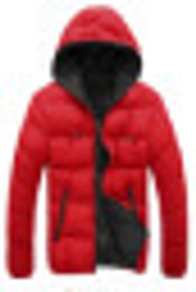 2019 new style classic men's hooded cotton-padded clothes korean-style thick warm short cotton-padded clothes youth jacket, Black